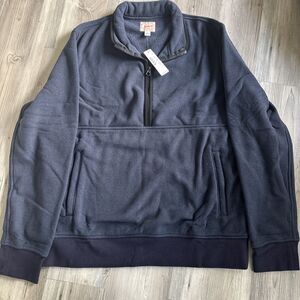 NWT J.Crew Sportsmen's Outfitter Gorpcore fleece jacket Navy Large ($119)